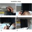SHUNWEI Car Sun Visor Adjustable Folding Vanity Mirror for Makeup - 8