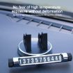 Silver Multi-function Car Instrument Panel Phone Holder & Parking Card - 7