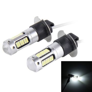 H3 5W 30 SMD-4014 LED Car Fog Light Bulbs, 2 PCS, DC 12V, White Light - 1