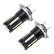 H7 Car Fog Light Bulbs 66LEDs 6000K 655LM 2PCS DC9-16V 8.2W SMD-2016 - 2