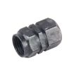 4PCS Black Metal Plated Hexagon Tire Valve Stem Caps Universal Fit - 4
