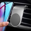 Magnetic Car Phone Holder Bracket - Silver Air Outlet Mount - 1