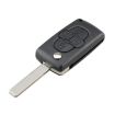 CITROEN C8/PEUGEOT 1007 4-Button Car Key Case Replacement Grooved - 1