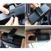 Multi-functional Grey Car Glasses Case with Card Slot - Flat Style - 9