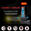2 PCS 9005 Car LED Fog Light Yellow 12V-24V 12W 3000K 800LM 12LEDs - 4