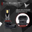2 PCS 9005 Car LED Fog Light Yellow 12V-24V 12W 3000K 800LM 12LEDs - 5