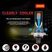 H7 Car LED Fog Light 2PCS 12V-24V 12W 3000K 800LM 12LEDs Yellow - 4