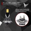 H7 Car LED Fog Light 2PCS 12V-24V 12W 3000K 800LM 12LEDs Yellow - 5