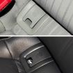 Audi A4 2009-2016 Grey Car Rear Child Seat Isofix Cover - 6