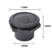 60mm Round AC Air Outlet Vent for RV Bus Boat Yacht Auto (Black) - 3