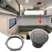 60mm Round AC Air Outlet Vent for RV Bus Boat Yacht Auto (Black) - 5