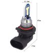 9006 DC12V 7.8W Car LED Fog Light - 1 Pair White Light - 3