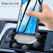 Black Car Air Outlet Gravity Mobile Phone Holder Bracket - Six-Claw Design - 7