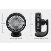 Portable Car Air Outlet Cooling Fan F203B with Aromatherapy - Electric - 4