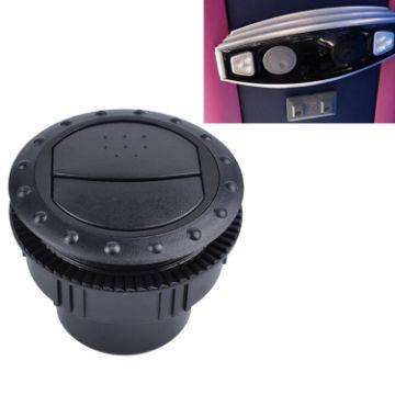 60mm Round AC Air Outlet Vent for RV Bus Boat Yacht Auto (Black) - 1