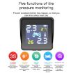 Universal Motorcycle Wireless Solar TPMS Tire Pressure Alarm System - 7
