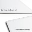 Portable Car Sunshade Makeup Mirror - Stainless Steel, 150x80mm Vanity - 3