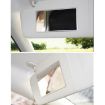 Portable Car Sunshade Makeup Mirror - Stainless Steel, 150x80mm Vanity - 6