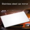 Portable Car Sunshade Makeup Mirror - Stainless Steel, 150x80mm Vanity - 7