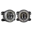 2 PCS 12V-30V 30W 1440LM 12LED 4" Car Fog Light White Background - 1