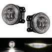 2 PCS 12V-30V 30W 1440LM 12LED 4" Car Fog Light White Background - 2