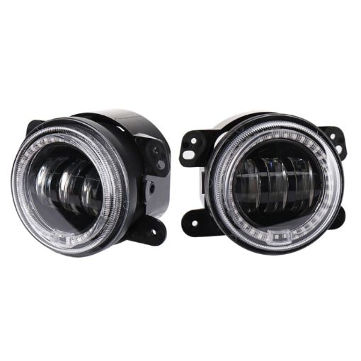 2 PCS 4" Car LED Fog Light 12V-30V 30W 1440LM 12LEDs Yellow Light - 1