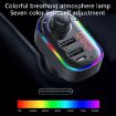 C12 Car Dual USB Charger & Bluetooth FM Transmitter with Light - 4