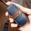 Mercedes-Benz E300L Key Cover - Brown Cowhide Leather Case - 5