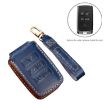 Hallmo Black Leather Key Cover for Land Rover Discovery 5 B Style - 3