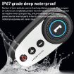 K10 Motorcycle Bluetooth Helmet Headset with Carbon Fiber Microphone - 6