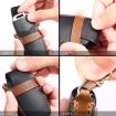 Hyundai 5-Button Key Case - Hallmo Cowhide Leather Cover (Black) - 4