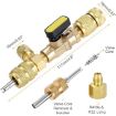 R410A R22 Spool Remover Tool with Dual SAE 1/4 & 5/16 Ports - 5
