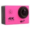 F60 2" Screen 170 Wide Angle WiFi Sport Action Camera with Case, Magenta - 2
