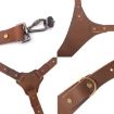 Left Shoulder Leather Camera Strap: Quick Release, Anti-Slip, Metal Hook - 3