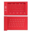 T50 L-Shaped Aluminum Alloy Woodworking Ruler Tool - Hole Marking Fix - 4