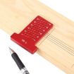 T60 T-Shaped Aluminum Alloy Woodworking Holes Ruler Tool - 6