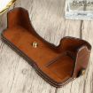 PU Leather Camera Half Case Base for Sony A7R IV - 1/4" Thread (Coffee) - 3