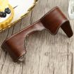PU Leather Camera Half Case Base for Sony A7R IV - 1/4" Thread (Coffee) - 4