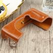FUJIFILM XE4 Brown PU Leather Camera Half Case Base 1/4" Thread - 4