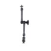 11" Adjustable Friction Magic Arm + Large Claw Clips & Phone Clamp (Black) - 2