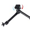 11" Adjustable Friction Magic Arm + Large Claw Clips & Phone Clamp (Black) - 4