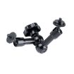 7" Adjustable Magic Arm & Large Claw Clips with Phone Clamp (Black) - 2