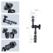 7" Adjustable Magic Arm & Large Claw Clips with Phone Clamp (Black) - 5
