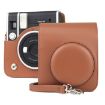 FUJIFILM instax mini 40 Brown Retro Leather Camera Case with Strap - 1