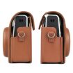 FUJIFILM instax mini 40 Brown Retro Leather Camera Case with Strap - 6