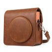 FUJIFILM instax Square SQ1 Brown PU Leather Camera Bag with Strap - 2