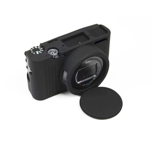 Sony Cyber-Shot RX100 VII/M7 Soft Silicone Protective Case - Black - 1