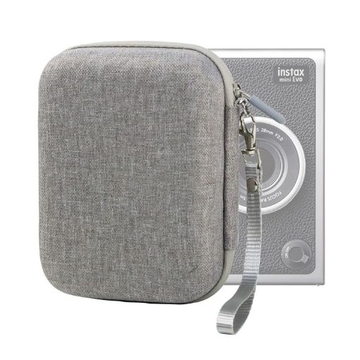 FUJIFILM Instax mini EVO Hard Case Box Storage Bag - Grey - 1