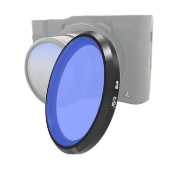 JSR Blue Lens Filter for Panasonic LUMIX LX10 - Colored Filter - 1