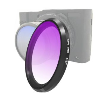 JSR Gradient Purple Lens Filter for Panasonic LUMIX LX10 - 1